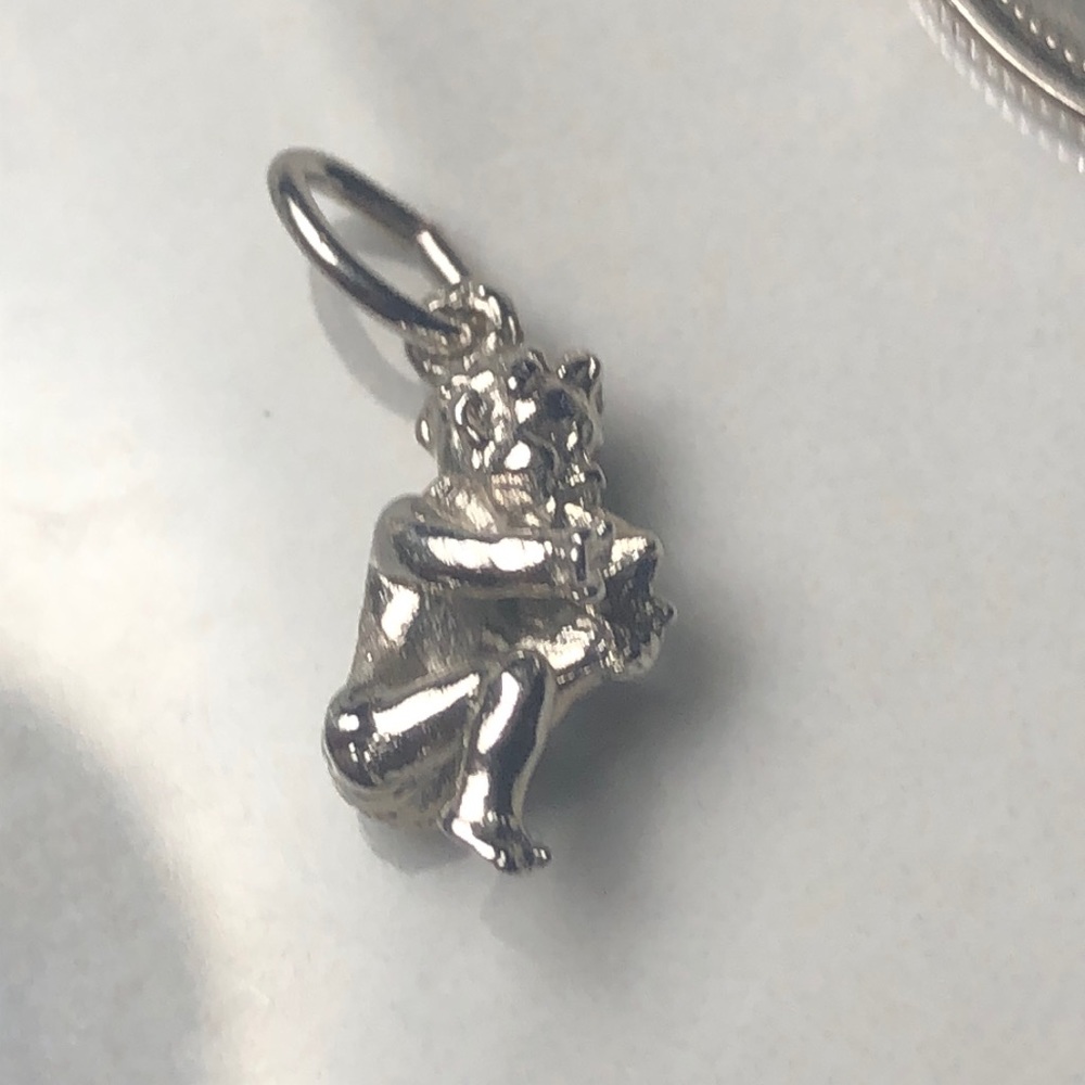 Baby foot in mouth solid sterling silver vintage charm‎ pendant